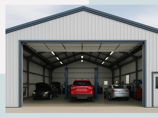 Ангары из сэндвич панелей от 612 руб. в Комсомольск-на-Амуре