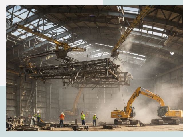 Демонтаж ангаров в Комсомольске-на-Амуре от 612 руб. за м²